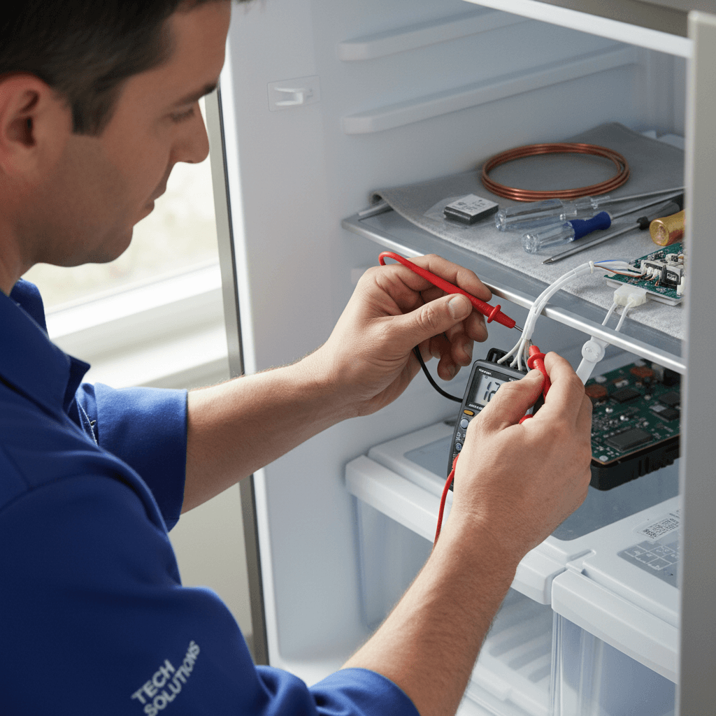 Multimeter testing oven heating element connections